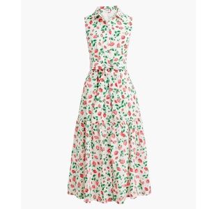 J. Crew Factory Strawberry Midi Dress